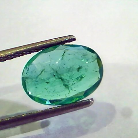 2.66 Ct Untreated Natural Zambian Emerald Gemstone Panna