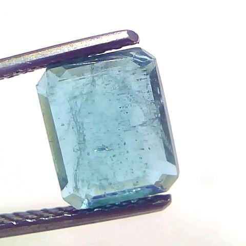 2.67 Ct Certified Untreated Natural Zambian Emerald Gemstone Panna