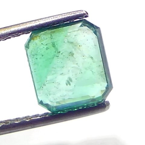 2.67 Ct GII Certified Untreated Natural Zambian Emerald Gemstones