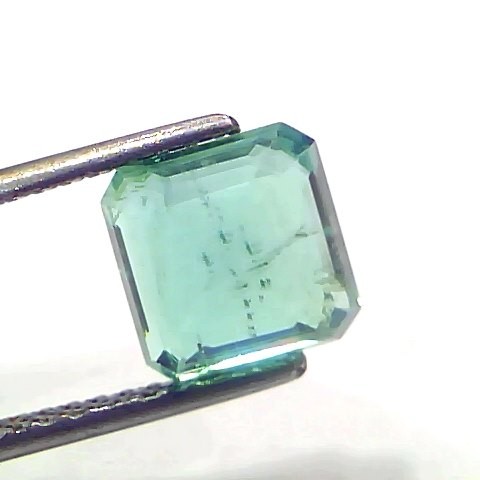 2.69 Ct GII Certified Untreated Natural Zambian Emerald Gemstone AAAAA