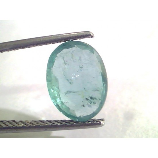 2.72 Ct Untreated Natural Zambian Emerald Gemstone Panna Gems