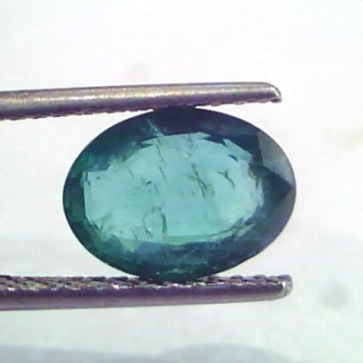 2.72 Ct IGI Certified Untreated Natural Zambian Emerald Gemstone AAA