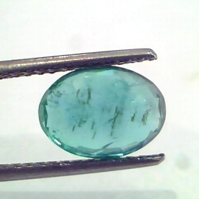 2.72 Ct IGI Certified Untreated Natural Zambian Emerald Gemstone AAA
