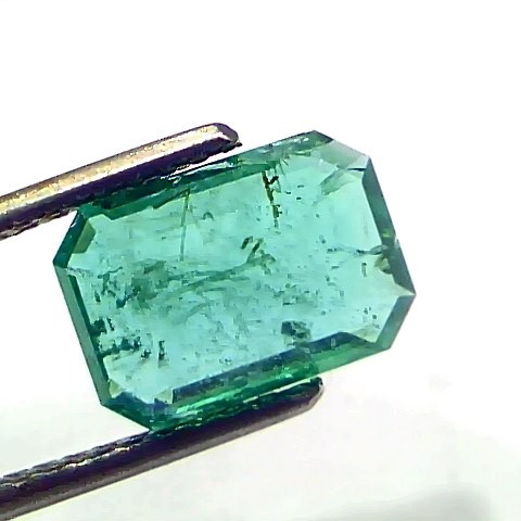 2.74 Ct IGI Certified Untreated Natural Zambian Emerald Gemstone