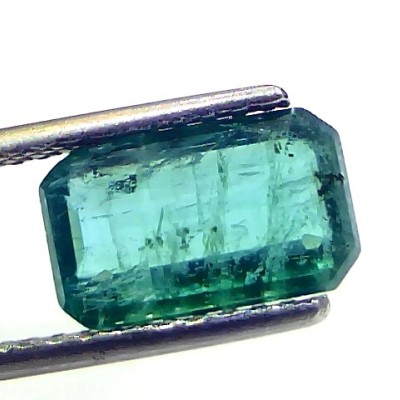 2.83 Ct Certified Untreated Natural Zambian Emerald Gemstones