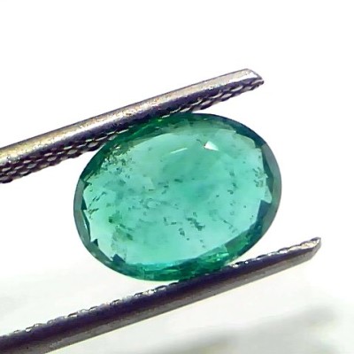 2.75 Ct IGI Certified Untreated Natural Zambian Emerald Gemstone AAA