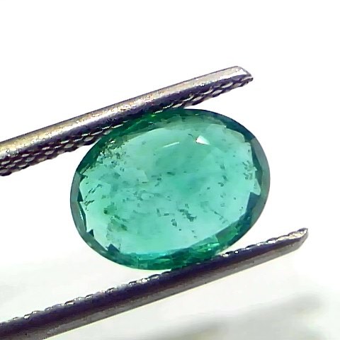 2.75 Ct IGI Certified Untreated Natural Zambian Emerald Gemstone AAA