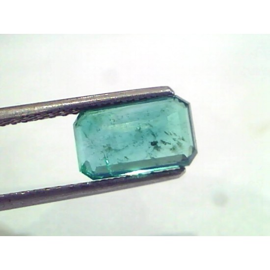 2.78 Ct IGI Certified Untreated Natural Zambian Emerald Gemstone AAA
