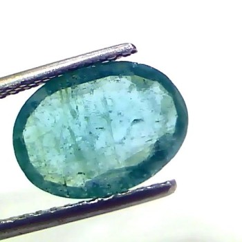2.84 Ct Certified Untreated Natural Zambian Emerald Panna Gemstone