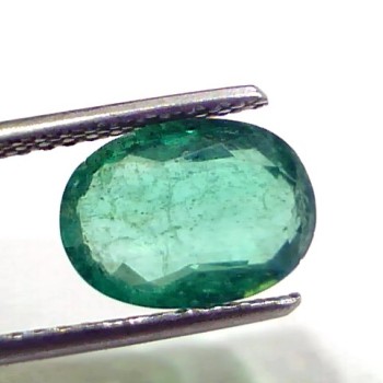 2.79 Ct GII Certified Untreated Natural Zambian Emerald Gems AAAA