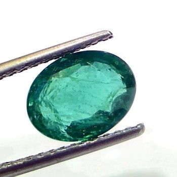 2.81 Ct IGI Certified Untreated Natural Zambian Emerald Gemstone