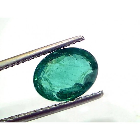 2.81 Ct IGI Certified Untreated Natural Zambian Emerald Gemstone