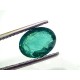 2.81 Ct IGI Certified Untreated Natural Zambian Emerald Gemstone