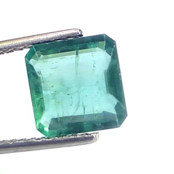 2.81 Ct GII Certified Untreated Natural Zambian Emerald Gemstone AA