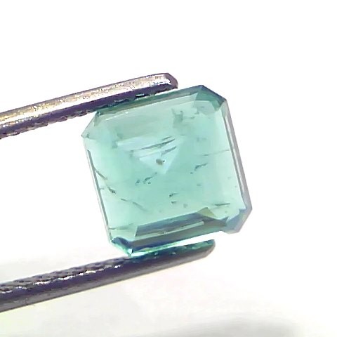 2.82 Ct GII Certified Untreated Natural Zambian Emerald Gemstone AAAAA