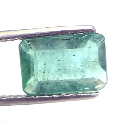 2.85 Ct Certified Untreated Natural Zambian Emerald Gemstone