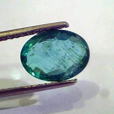 2.82 Ct Untreated Natural Zambian Emerald Gemstone Panna