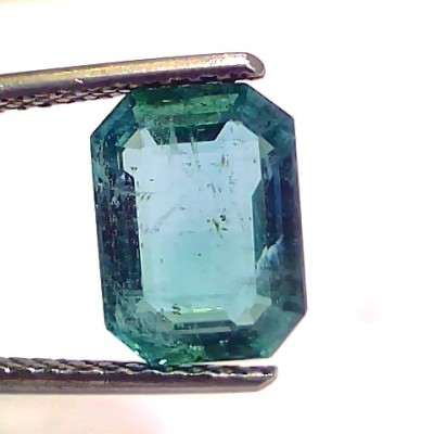 2.84 Ct GII Certified Untreated Natural Zambian Emerald Gemstone Panna AA