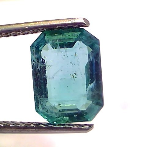 2.84 Ct GII Certified Untreated Natural Zambian Emerald Gemstone Panna AA