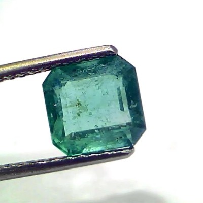 2.84 Ct GII Certified Untreated Natural Zambian Emerald Gemstone