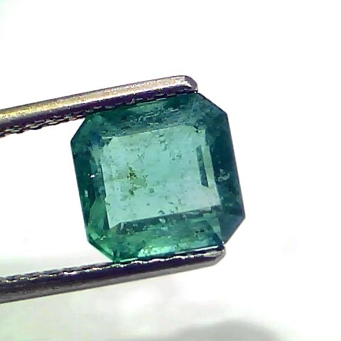 2.84 Ct GII Certified Untreated Natural Zambian Emerald Gemstone