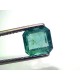 2.84 Ct GII Certified Untreated Natural Zambian Emerald Gemstone