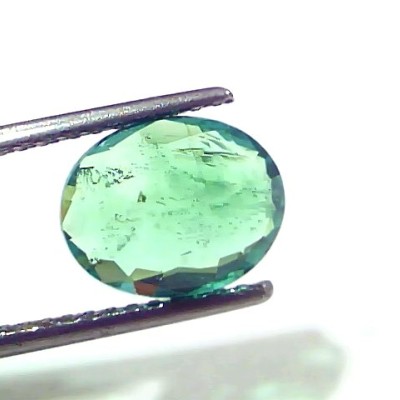 2.84 Ct IGI Certified Untreated Natural Zambian Emerald Gems AAA