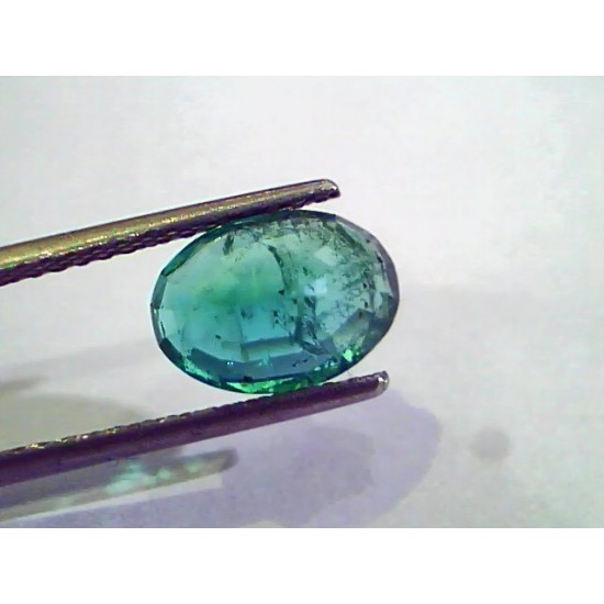 2.86 Ct Untreated Natural Zambian Emerald Gemstone Panna AA