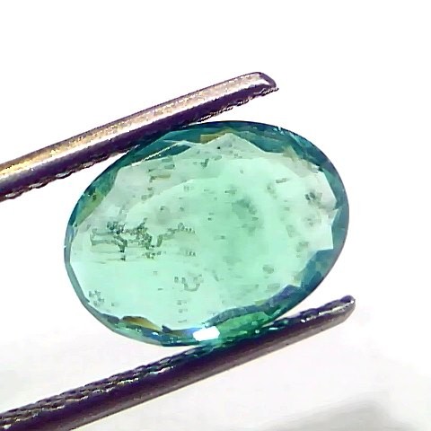 2.86 Ct IGI Certified Untreated Natural Zambian Emerald Gemstone AAA