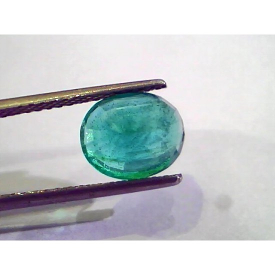 2.90 Ct Untreated Natural Zambian Emerald Gemstone Panna