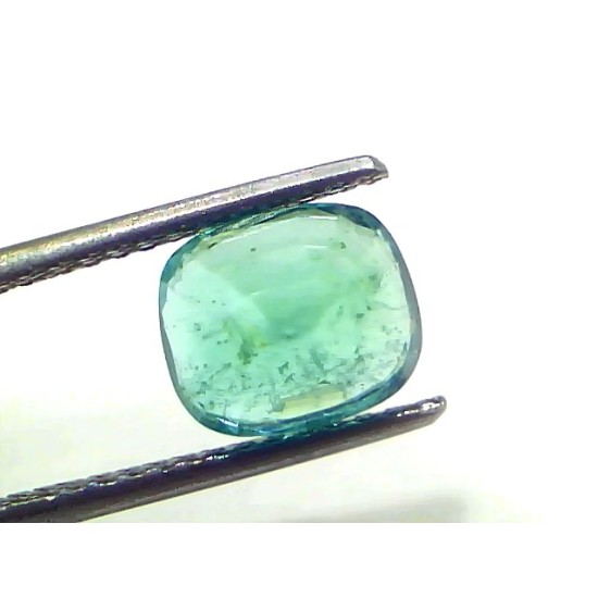 2.86 Ct GII Certified Untreated Natural Zambian Emerald Panna Gems
