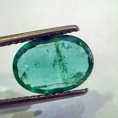 2.87 Ct Untreated Natural Zambian Emerald Gemstone Panna