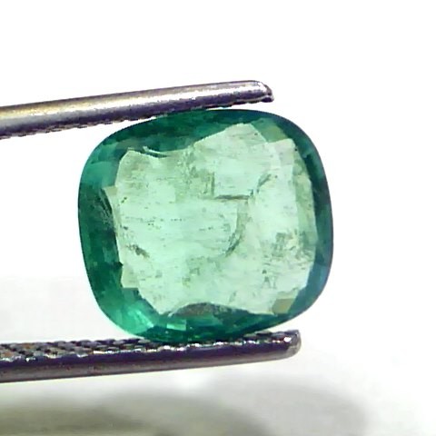 2.87 Ct GII Certified Untreated Natural Zambian Emerald Gems AAA