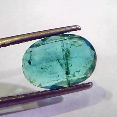 2.87 Ct Untreated Natural Zambian Emerald Gemstone Panna