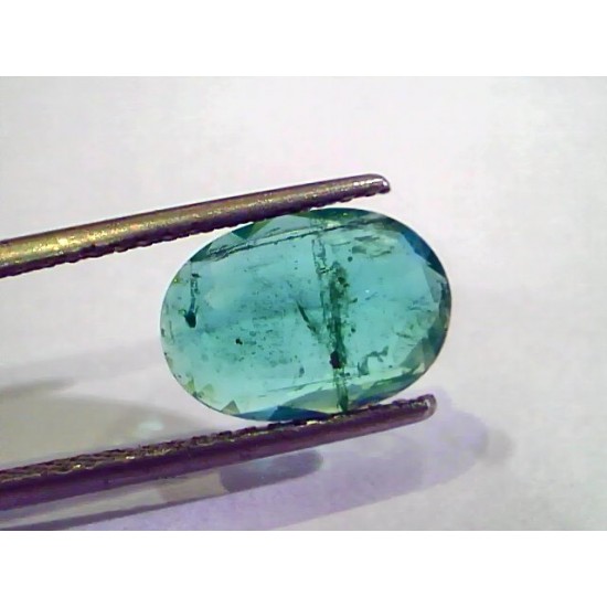2.87 Ct Untreated Natural Zambian Emerald Gemstone Panna