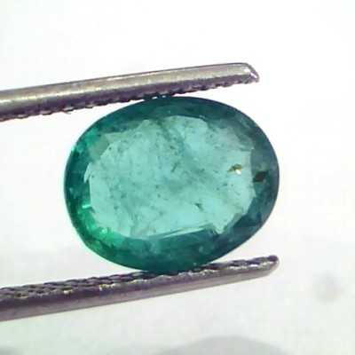 2.88 Ct Untreated Natural Zambian Emerald Gemstone Panna AAA