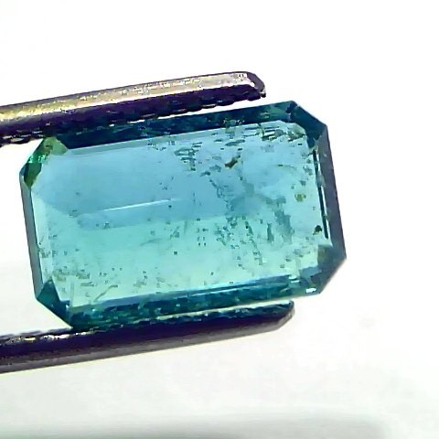 2.89 Ct GII Certified Untreated Natural Zambian Emerald Gemstone AAA