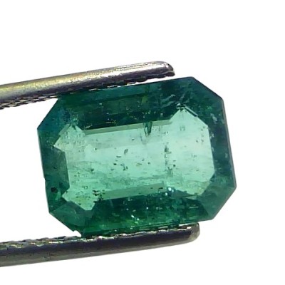 2.92 Ct GII Certified Untreated Natural Zambian Emerald Panna Gemstone 2.92 Ct GII Certified Untreated Natural Zambian Emerald Panna Gemstone