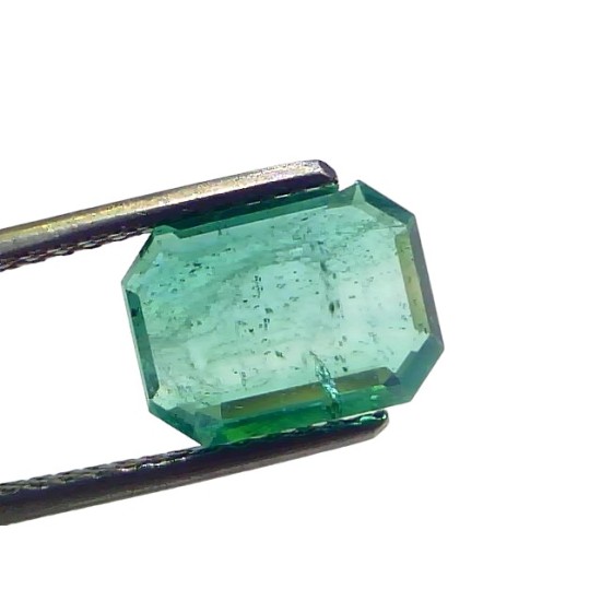 2.92 Ct GII Certified Untreated Natural Zambian Emerald Panna Gemstone