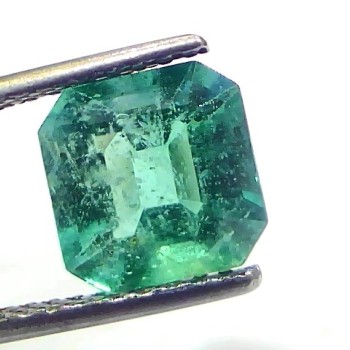 2.96 Ct GII Certified Untreated Natural Zambian Emerald Gemstones