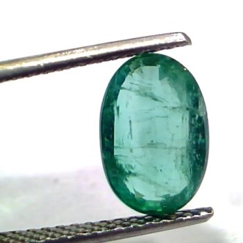 2.97 Ct Untreated Natural Zambian Emerald Gemstone Panna Gems AAAAA