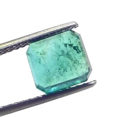 2.97 Ct GII Certified Untreated Natural Zambian Emerald Panna AAA 2.97 Ct GII Certified Untreated Natural Zambian Emerald Panna AAA