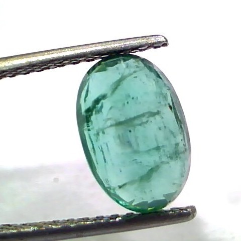 2.97 Ct Untreated Natural Zambian Emerald Gemstone Panna Gems AAAAA