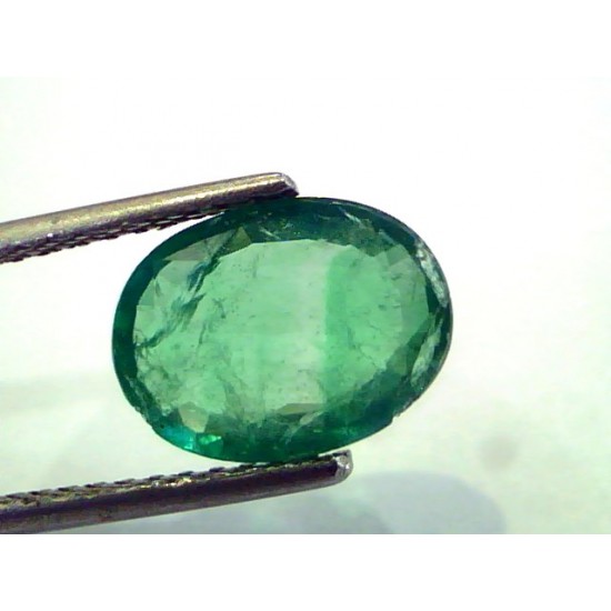 3.04 Ct Unheated Untreated Natural Zambian Emerald AA