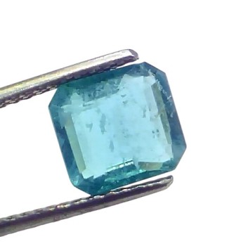 3.00 Ct Certified Untreated Natural Zambian Emerald Gemstone Panna AAA