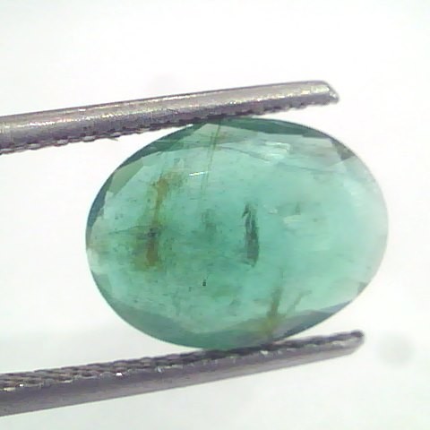 3.02 Ct Untreated Natural Zambian Emerald Gemstone Panna Gems