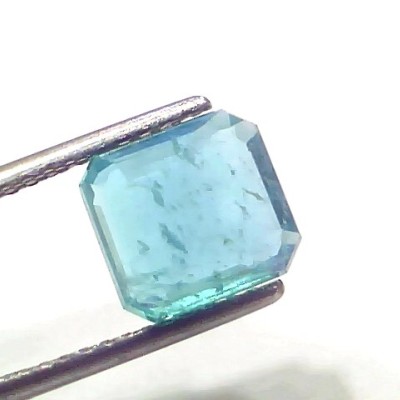 3.00 Ct Certified Untreated Natural Zambian Emerald Gemstone Panna AAA