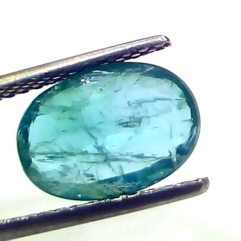 3.05 Ct Certified Untreated Natural Zambian Emerald Panna Gemstone
