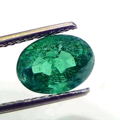 3.01 Ct IGI Certified Untreated Natural Zambian Emerald Gemstone