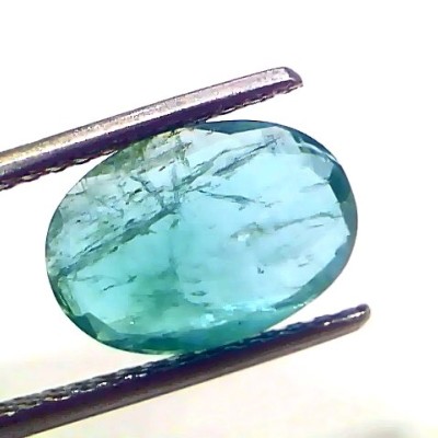 3.05 Ct Certified Untreated Natural Zambian Emerald Panna Gemstone